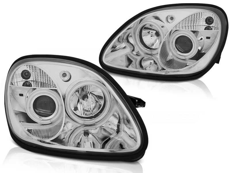 Koplampen Mercedes SLK 96-04 Angel eyes chroom