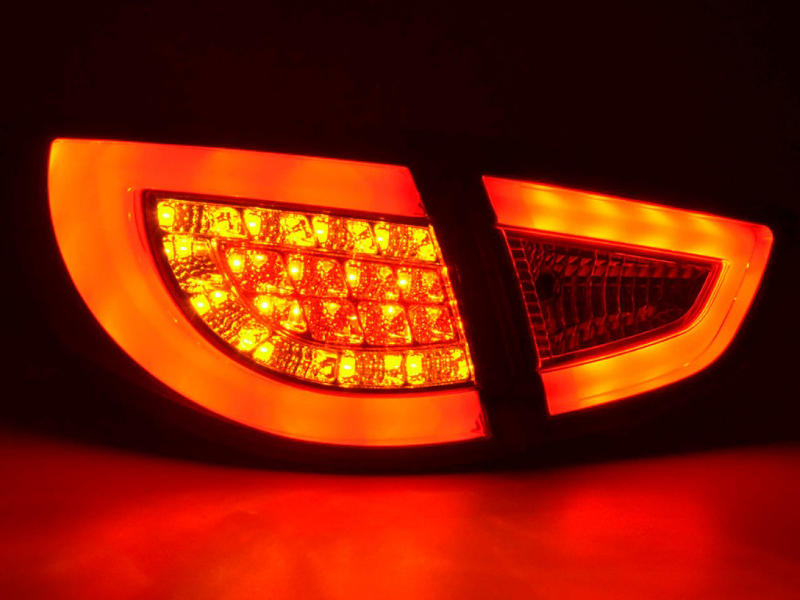 Achterlichten Hyundai IX35 09-13 LED Tube Zwart/Smoke