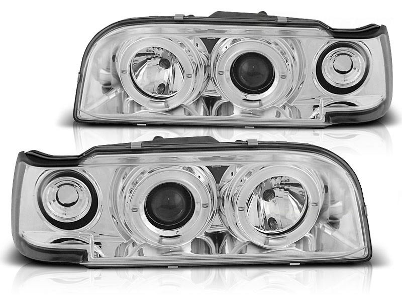 Koplampen Volvo 850 92-96 Angel Eyes chroom