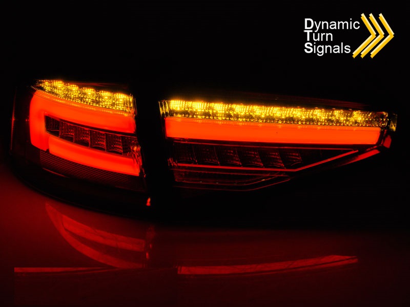 Achterlichten Audi A4 B8 Limousine 12-15 Led Dynamic Zwart