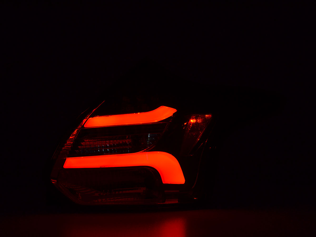 Achterlichten Ford Focus III 11-14 LED Dynamic Rood/Smoke