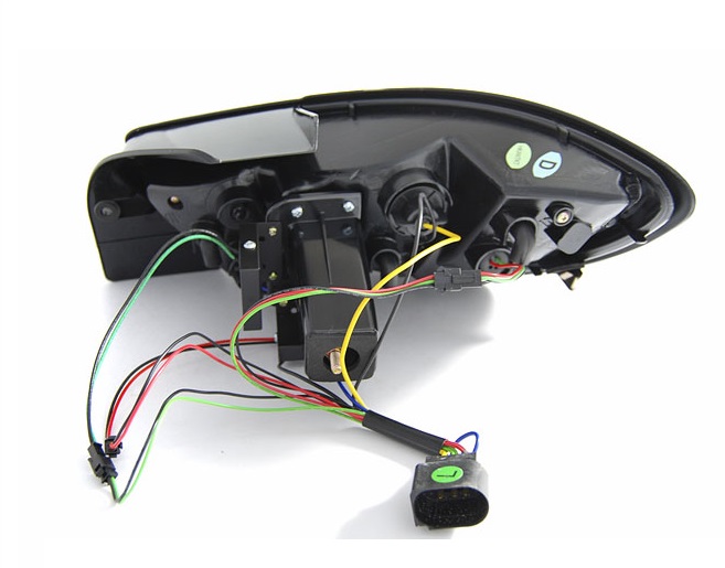 Achterlichten Seat Ibiza 6J Tube zwart 08-12 alleen 3-deurs