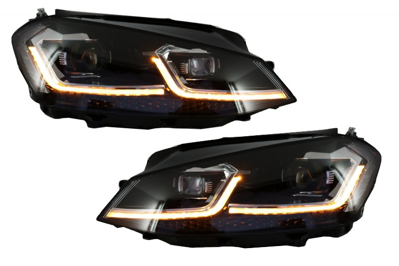 Koplampen VW Golf VII led dagrijverlichting 7.5 Facelift Look