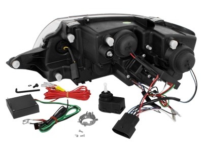Koplampen Audi TT 8N 12.98-05 Devil Eyes real DRL LED Chroom
