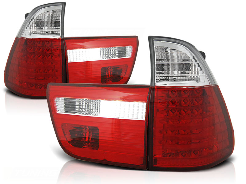 Set LED Achterlichten  BMW X5 E53 2000-2002 - Rood/Helder